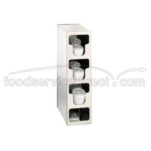 Dispense Rite TLO Vertical Countertop Lid and Straw Organizer, 24 x 6 1/2 x 14 inch.
