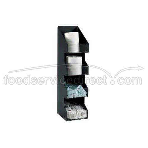 Dispense Rite VCO Black Polystyrene Countertop Organizer, 21 x 5 1/4 x 6 5/8 inch -- 2 per case.