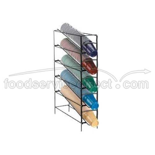 Dispense Rite WR-CT Black Wire Rack Cup Dispenser, 29 3/4 x 7 3/4 x 20 inch.