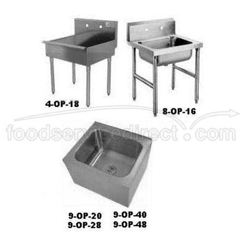 Stainless Steel Economy Mop and Service Sink Model 4-OP-18.