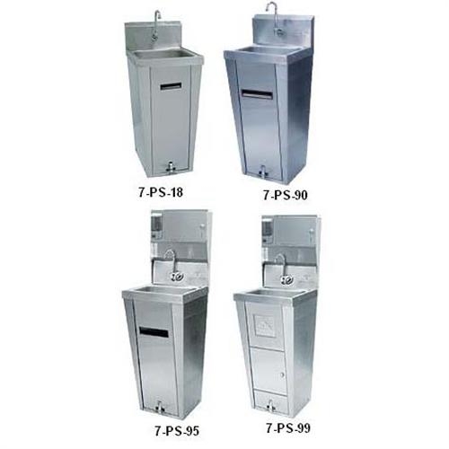 Handsink - Pedestal Base Unit Bowl Size: 14 x 16 x 6 1/2 inch.