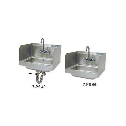 Handsink - Side Splash Unit, 7 3/4 High Side 20 gauge, P-Trap.