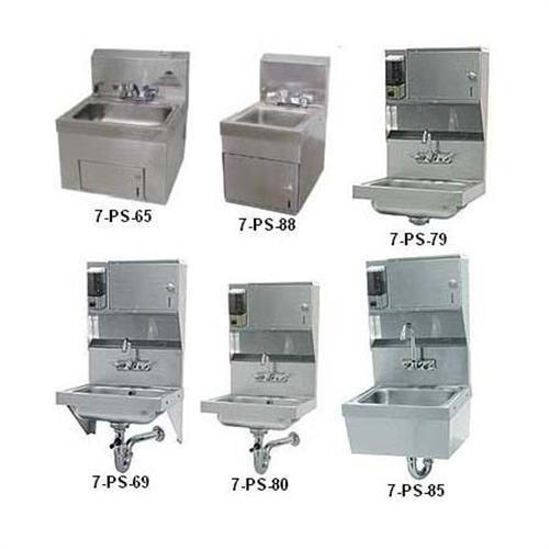 Handsink With Soap and Paper Towel Dispenser Unit Bowl Size: 10 x 14 x 5 inch.