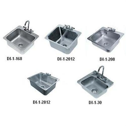 One Compartment General use Drop-in Sink Includes Faucet and Drain Size : 19 x 19 inch.