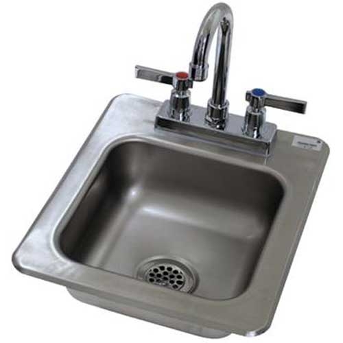 One Compartment Hand Use Drop-in Sink Overall Size : 12 x 14 inch.