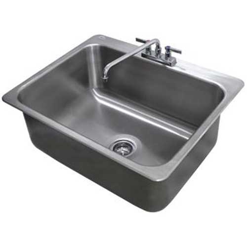 One Compartment General use Drop-in Sink Includes Faucet and Drain Size : 31 x 25 inch.