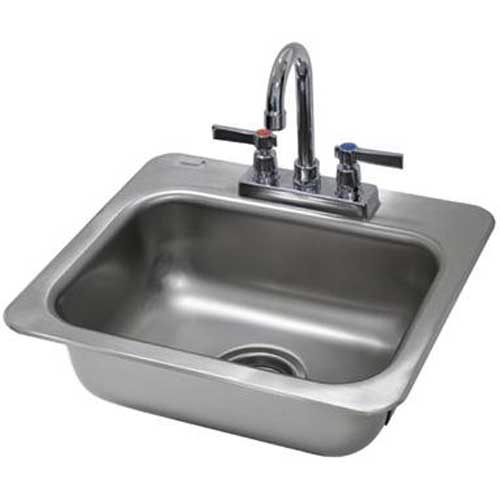 One Compartment Hand Use Drop-in Sink Overall Size : 17 x 15 inch.