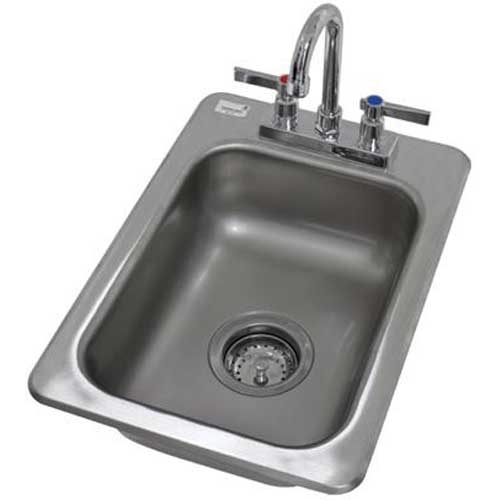 One Compartment Hand Use Drop-in Sink, Overall Size : 13 x 19 inch.