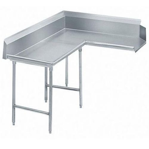 Advance Tabco Standard K70 Series 304 Stainless Steel Clean Korner Dishtable Left Drainboard, 9 Feet.