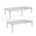 Aluminum Dunnage Rack 6 Legs Size: 20 x 60 x 12 inch.