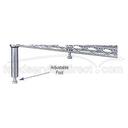 Epoxy Chrome Post With Caster 14 inch For Wire Shelving.