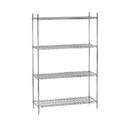 Green Epoxy Post With Adjustable Foot 74 inch For Wire Shelving.
