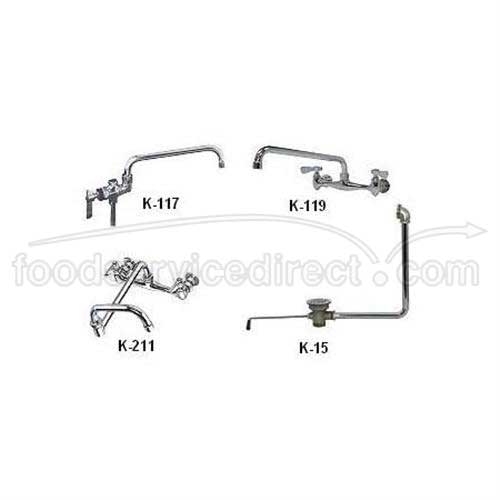 ADD-A-Faucet with 12 inch Swing Spout - Splash Mount.