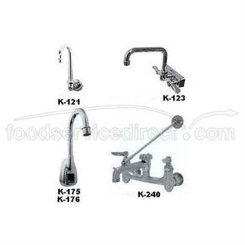 Swivel Gooseneck Spout - Splash Mount.