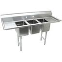 Stainless Steel Convenience Store Sink with 3 Compartment.Overall Length 60 inch.