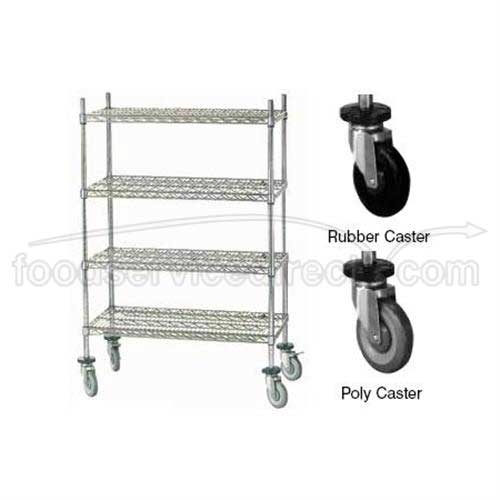 Mobile Cart 18 x 36 inch With Poly Caster.