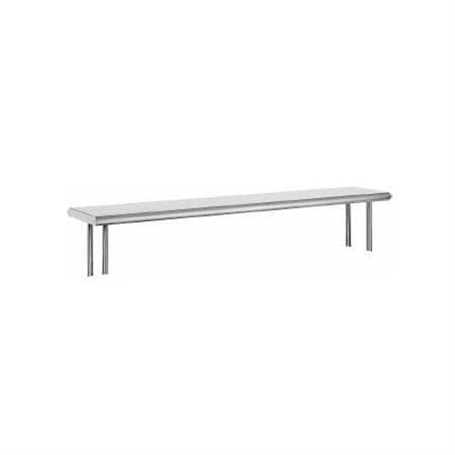 Single Deck All Welded Stainless Steel Table Mounted Shelf, 12 x 108 inch.