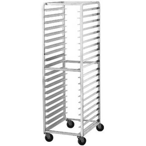 Aluminum Welded, 10 Pan Rack - Curved Top, 6 inch Shelf Spacing Front Load.