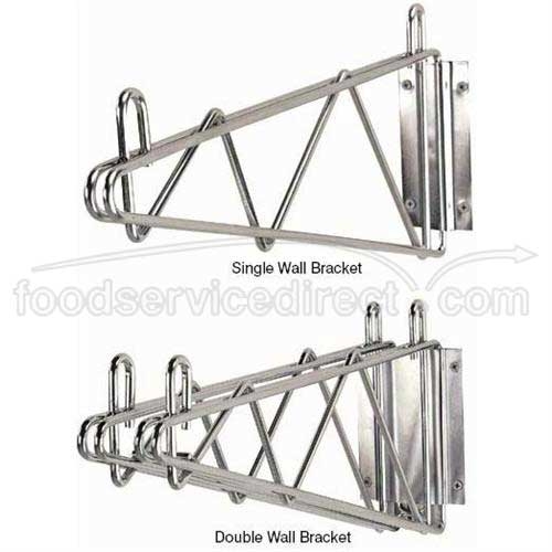 14 inch Single Wall Shelf Mounting Bracket -- 2 per case.