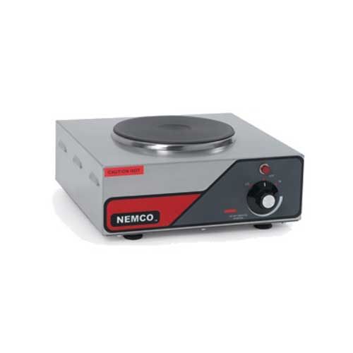 Nemco Food Equipment Cast Iron Alloy Single Burner Hot Plate, 12 X 13.5 X 5.125 Inch