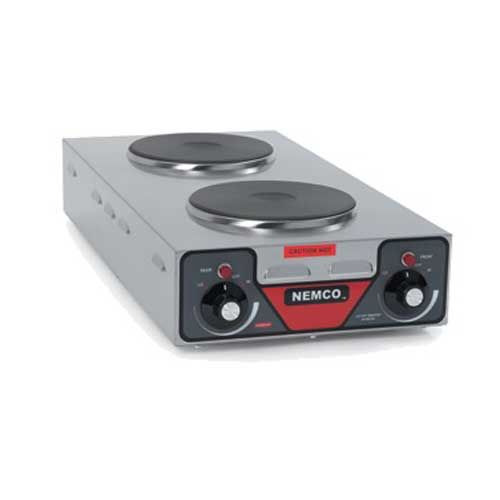 Nemco Food Equipment Cast Iron Alloy Vertical Double Burner Hot Plate, 25.5 X 12.125 X 5.125 Inch