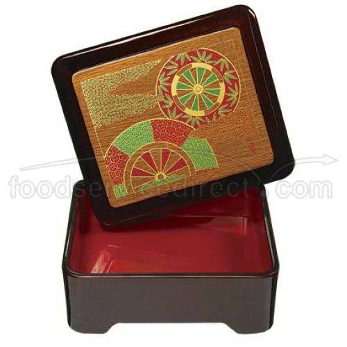 GET Enterprises inc Fuji Japanese Series Acrylonitrile Butadlene Styrene Don Jyu Box, 2.5 inch Deep -- 12 per case.