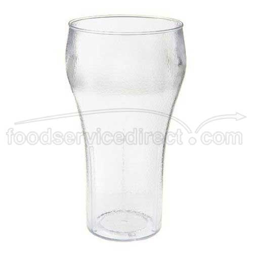 GET Enterprises inc Styrene Acrylonitrile Clear Textured Bell Soda Tumbler, 16 Ounce -- 72 per case.