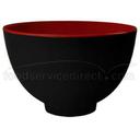 GET Enterprises inc Fuji Japanese Series Melamine Black with Red Bowl, 6 inch -- 12 per case.