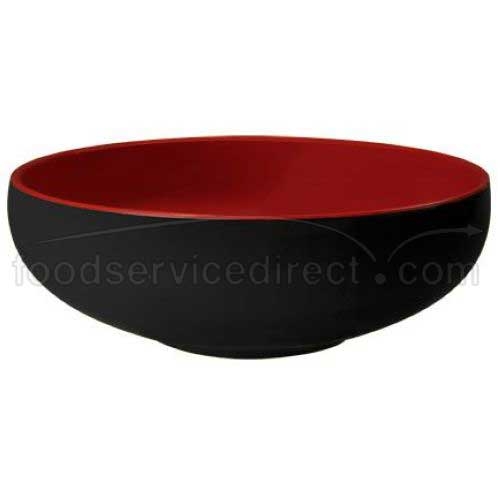 GET Enterprises inc Fuji Japanese Series Melamine Black with Red Bowl, 42 Ounce -- 12 per case.