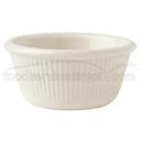 GET Enterprises inc Styrene Acrylonitrile Ivory Fluted Ramekin, 3 Ounce -- 48 per case.