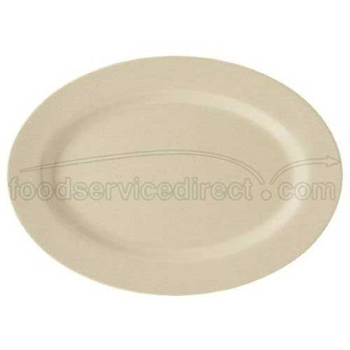 Get Enterprises Inc Tahoe Centennial Series Sandstone Melamine Oval Platter, 16.25 X 12 Inch -- 12 Per Case