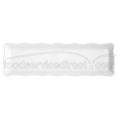 Get Enterprises Inc Bake And Brew Melamine Scallop Edged Rectangular Display Tray, 19 X 5.25 Inch -- 12 Per Case