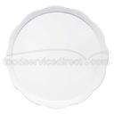 GET Enterprises inc Bake and Brew Melamine White Scallop Edged Round Display Plate, 11.5 inch -- 12 per case