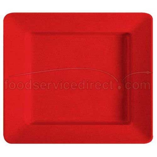 GET Enterprises inc Red Sensation Melamine Rectangular Plate, 12 x 10 inch -- 12 per case