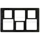 GET Enterprises inc Melamine Full Size Tile Only with Six Hole Square Cut, 21.5 inch x 13 inch.