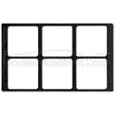 GET Enterprises inc Melamine Full Size Tile with Six Cut for Square Crock, 21.5 inch x 13 inch.
