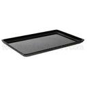GET Enterprises inc Bake and Brew Melamine Black Rectangular Platter, 11.69 x 7.88 inch -- 12 per case
