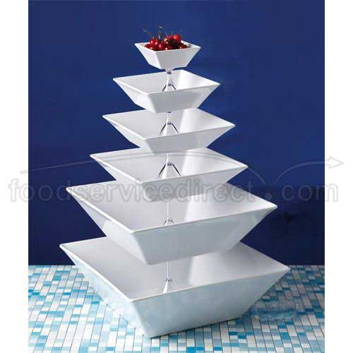 Black GET Enterprises inc Siciliano Melamine Square Bowl, 51 Ounce -- 6 per case