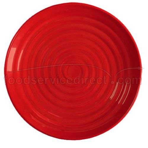 GET Enterprises inc Red Sensation Melamine Round Plate, 12.5 inch -- 12 per case