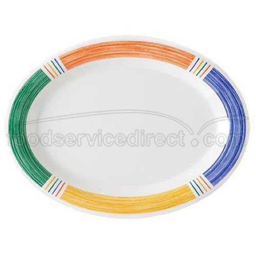 Get Enterprises Inc Diamond Barcelona Melamine Oval Platter, 12 X 9 Inch -- 12 Per Case