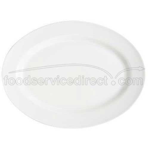 Black GET Enterprises inc Milano Melamine Oval Platter, 21 x 15 inch -- 12 per case