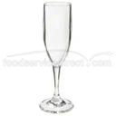 GET Enterprises Inc Styrene Acrylonitrile Stemware Clear Champagne Glass, 6 Ounce -- 24 per case.