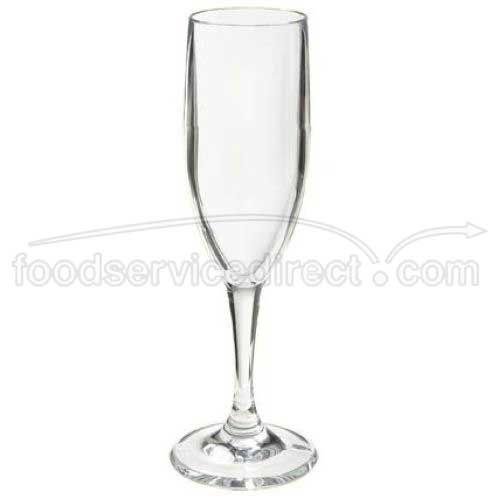 Get Enterprises Inc Styrene Acrylonitrile Stemware Clear Champagne Glass, 6 Ounce -- 24 Per Case