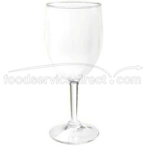 Get Enterprises Inc Styrene Acrylonitrile Stemware Clear Wine Glass, 8 Ounce -- 24 Per Case