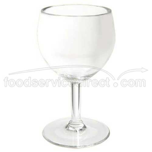 GET Enterprises Inc Styrene Acrylonitrile Stemware Clear Wine Glass, 6 Ounce -- 24 per case.