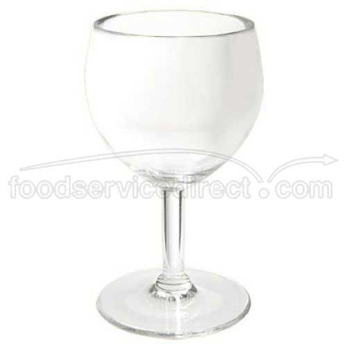 Get Enterprises Inc Styrene Acrylonitrile Stemware Clear Wine Glass, 6 Ounce -- 24 Per Case