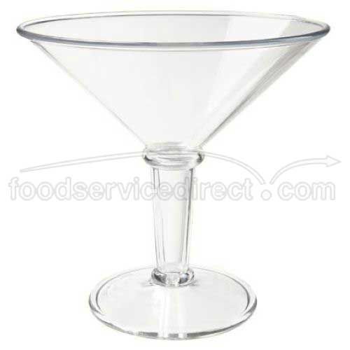 Get Enterprises Inc Styrene Acrylonitrile Stemware Super Martini, 48 Ounce -- 3 Per Case