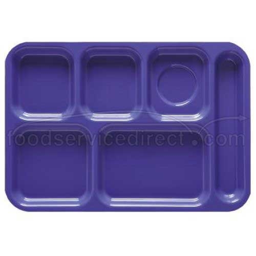 GET Enterprises inc Acrylonitrile Butadlenen Styrene Right Handed 6 Compartment School Tray, 10 x 14.5 inch -- 12 per case.
