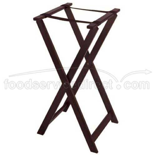 Get Enterprises Inc Hardwood Mahogany High Tray Stand, 31.5 Inch -- 4 Per Case