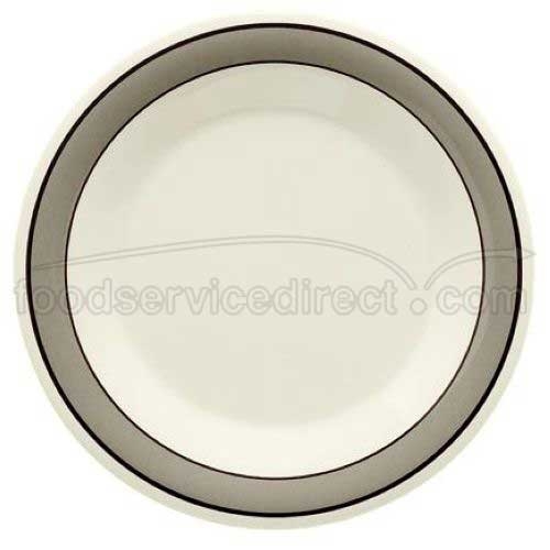 GET Enterprises inc Diamond Cambridge Melamine Round Wide Rim Plate, 10.5 inch -- 12 per case.